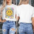 Kindergarten Squad Smile Face Teachers Kids Back To School Women's T-Shirt, funny design Kindergarten Squad Smile Face Teachers Kids Back To School Women's T-Shirt, funny design