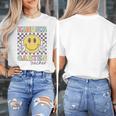 Kindergarten Teacher Team Hippie Smile Face Back To School Women's T-Shirt, funny design Kindergarten Teacher Team Hippie Smile Face Back To School Women's T-Shirt, funny design