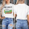 Can I Lick It Periodic Table Chart Science Teacher Women's T-Shirt, Science Teacher Gifts, funny design