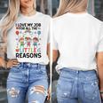 Love Job For Little Reasons Daycare Teacher Graphic Women's T-Shirt, funny design Love Job For Little Reasons Daycare Teacher Graphic Women's T-Shirt, funny design
