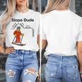 Nerdy Slope Dude Geometry Algebra Math Teacher Women's T-Shirt, funny design