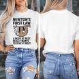 Newtons First Law Physics Jokes Science Teacher Women's T-Shirt, Science Teacher Gifts, funny design Newtons First Law Physics Jokes Science Teacher Women's T-Shirt, Science Teacher Gifts, funny design