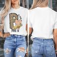 P Is For Pre K Teacher Leopard First Day Of School For Men Women Girls Kids Women's T-Shirt, funny design