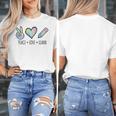 Peace Love Learn Tie Dye Teacher Kids 100th Days Of School Women's T-Shirt, funny design