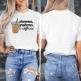 Phonemes Graphemes And Caffeine Coffee Teacher Appreciation Women's T-Shirt, funny design Phonemes Graphemes And Caffeine Coffee Teacher Appreciation Women's T-Shirt, funny design