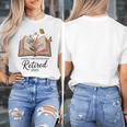 Retired 2025 A New Chapter Begins Retirement Teacher Book Women's T-Shirt, funny design