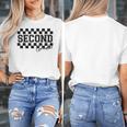 Second Grade Checkered Teacher 1st Day Back To School Women Women's T-Shirt, funny design Second Grade Checkered Teacher 1st Day Back To School Women Women's T-Shirt, funny design