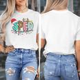 SPED Squad Special Education Teacher Autism Christmas Women Women's T-Shirt, funny design