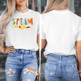 Steam Teacher Science Tech Engineering Arts Maker Women's T-Shirt, Science Teacher Gifts, funny design