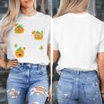 I Teach The Cutest Pumpkins In The Patch Teacher Women's T-Shirt, funny design