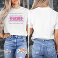 TEACH Inspirational Teacher Comfortable & Stylish T-Shirt Women's T-Shirt, funny design