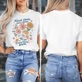 Teach Them Love Them Watch Them Grow Retro Teacher Floral Women's T-Shirt, funny design Teach Them Love Them Watch Them Grow Retro Teacher Floral Women's T-Shirt, funny design