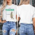 I Am A Teacher Alcoholic Cat Beer Feline Men Women Women's T-Shirt, funny design