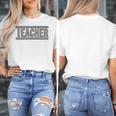 Teacher Checkered Racing Teacher Appreciation Men Women Women's T-Shirt, funny design Teacher Checkered Racing Teacher Appreciation Men Women Women's T-Shirt, funny design