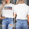 Teacher Filipino Vintage Heritage DNA Flag Women's T-Shirt, funny design