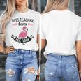 This Teacher Loves Her Flock Cute Flamingo Teacher Women's T-Shirt, funny design This Teacher Loves Her Flock Cute Flamingo Teacher Women's T-Shirt, funny design