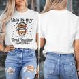 This Is My Tired Teacher Costume Skull Halloween Messy Bun Women's T-Shirt, funny design This Is My Tired Teacher Costume Skull Halloween Messy Bun Women's T-Shirt, funny design