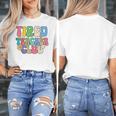 Tired Teachers Club Groovy Teachers Back To School Women's T-Shirt, funny design