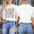 The Tired Teachers Department Retro Groovy Back To School Women's T-Shirt, funny design