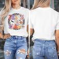 Trick Or Teach Retro Groovy Halloween Teacher Women's T-Shirt, Groovy Teacher Gifts, funny design
