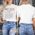 Vintage Work Bestie Definition Teachers Nurses Boss Women Women's T-Shirt, funny design