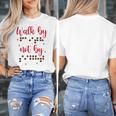 Visually Impaired Teacher Braille Bible Verse Walk By Faith Women's T-Shirt, funny design