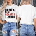 World's Best Okayest Teacher ACY025a For Men Women Women's T-Shirt, funny design World's Best Okayest Teacher ACY025a For Men Women Women's T-Shirt, funny design
