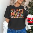 100 Days Of School Music Teacher Women's T-Shirt, gift for family, gift for coworker