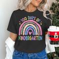 100th Day Of Kindergarten Teacher Kids 100 Days Smarter Women's T-Shirt, gift for family, gift for coworker