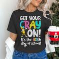 100th Day Of School Get Your Cray On Teacher Women's T-Shirt, gift for family, gift for coworker 100th Day Of School Get Your Cray On Teacher Women's T-Shirt, gift for family, gift for coworker