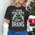 1st Grade Teachers Love Brains Shirt Halloween Teacher Women's T-Shirt, gift for family, gift for coworker 1st Grade Teachers Love Brains Shirt Halloween Teacher Women's T-Shirt, gift for family, gift for coworker