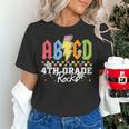 4th Grade Rocks ABCD Back To School Rock Teachers Women's T-Shirt, gift for family, gift for coworker 4th Grade Rocks ABCD Back To School Rock Teachers Women's T-Shirt, gift for family, gift for coworker