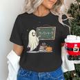 67 Teacher Halloween Ghost Six Seven Meme Math Joke Women's T-Shirt, gift for family, gift for coworker 67 Teacher Halloween Ghost Six Seven Meme Math Joke Women's T-Shirt, gift for family, gift for coworker