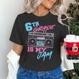 6th Grade Is My Jam Vintage 80s Boombox Teacher Student Women's T-Shirt, gift for family, gift for coworker