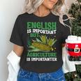 AG Teacher English Is Important But Agriculture Teacher Women's T-Shirt, English Teacher Shirts, gift for family, gift for coworker