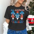 All American Teacher Pencil Coquette Bow USA Flag Teachers Women's T-Shirt, gift for family, gift for coworker All American Teacher Pencil Coquette Bow USA Flag Teachers Women's T-Shirt, gift for family, gift for coworker