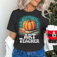 Art Teacher Pumpkin Painting Halloween Costume Women's T-Shirt, gift for family, gift for coworker