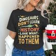 Back To School Dinosaur Social Studies Teacher Student Women's T-Shirt, gift for family, gift for coworker Back To School Dinosaur Social Studies Teacher Student Women's T-Shirt, gift for family, gift for coworker