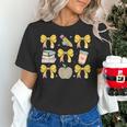 Back To School Yellow Bows Book Coffee Leopard Apple Teacher Women's T-Shirt, gift for family, gift for coworker Back To School Yellow Bows Book Coffee Leopard Apple Teacher Women's T-Shirt, gift for family, gift for coworker