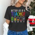 Battery Life Of A Teacher School Teacher Appreciation Women's T-Shirt, gift for family, gift for coworker Battery Life Of A Teacher School Teacher Appreciation Women's T-Shirt, gift for family, gift for coworker