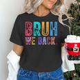 Bruh We Back Teachers Retro Back To School Boys Girls Kids Women's T-Shirt, gift for family, gift for coworker Bruh We Back Teachers Retro Back To School Boys Girls Kids Women's T-Shirt, gift for family, gift for coworker