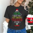 All Is Calm Said No 1st Grade Teacher Ever Christmas Teacher Women's T-Shirt, gift for family, gift for coworker