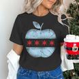 Chicago Flag Teacher School Cute Women's T-Shirt, gift for family, gift for coworker Chicago Flag Teacher School Cute Women's T-Shirt, gift for family, gift for coworker