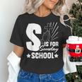 Christian Teacher S Is For Sunday School Essentials Women's T-Shirt, gift for family, gift for coworker