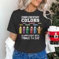 Complementary Colors Pun Artist Art Teacher T-Shirt Women's T-Shirt, gift for family, gift for coworker Complementary Colors Pun Artist Art Teacher T-Shirt Women's T-Shirt, gift for family, gift for coworker
