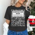 Composition Book Notebook Teachers Matching Group Halloween Women's T-Shirt, gift for family, gift for coworker