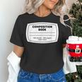 Composition Notebook Halloween Costume Teacher Student Women's T-Shirt, gift for family, gift for coworker