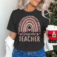 Cute Daycare Teacher Rainbow Leopard Print Childcare Worker Women's T-Shirt, gift for family, gift for coworker