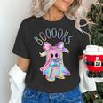 Cute Ghost Book Reading Halloween Teacher Top Girls Women Women's T-Shirt, gift for family, gift for coworker Cute Ghost Book Reading Halloween Teacher Top Girls Women Women's T-Shirt, gift for family, gift for coworker