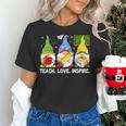 Cute Gnomes Teach Love And Inspire Back To School Teacher Women's T-Shirt, gift for family, gift for coworker